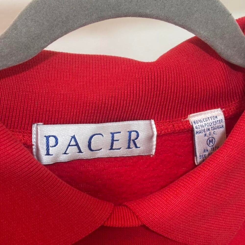 Pacer red striped sweatshirt size - Picture 4 of 6